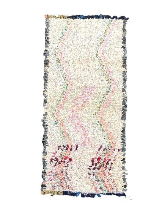 Vintage Marokkaans kleurrijk Boucherouite tapijt -, Maison & Meubles, Ameublement | Tapis & Moquettes