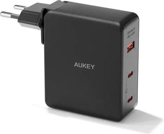 2dekans | Aukey Omnia II Mix - Reisstekker met EU, US en UK, Télécoms, Téléphonie mobile | Chargeurs pour téléphone, Enlèvement ou Envoi