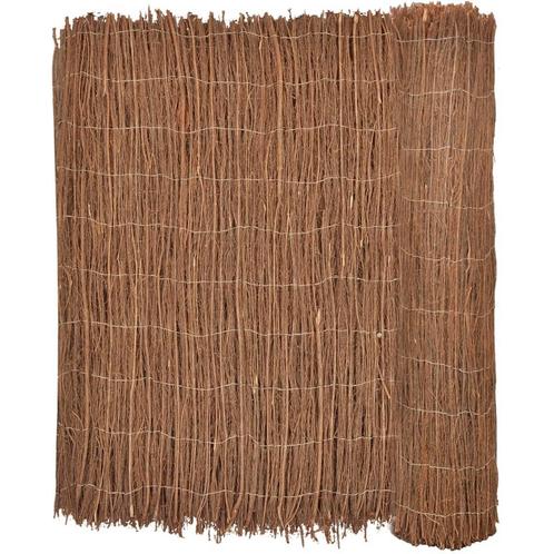 vidaXL Scherm 600x100 cm rijshout, Tuin en Terras, Tuinhekken en Hekwerk, Nieuw, Verzenden