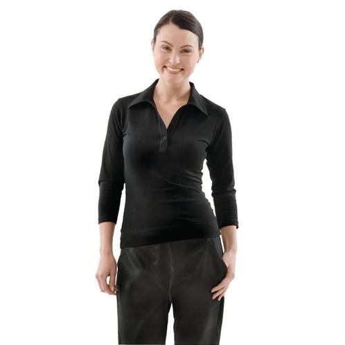 Uniform Works dames shirt met V-hals zwart |ChefWorks, Articles professionnels, Horeca | Équipement de cuisine, Envoi
