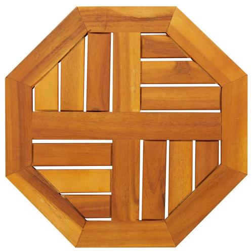 vidaXL Tafelblad achthoekig 40x40x2 cm massief acaciahout, Huis en Inrichting, Tafelonderdelen, Nieuw, Verzenden