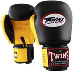 Twins Bokshandschoenen BGVL 3 Zwart Geel Twins Special Fight, Sport en Fitness, Verzenden, Nieuw, Bokshandschoenen