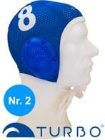 Turbo Waterpolo cap blauw nummer 2 New Gen (luchtdoorlatend, Watersport en Boten, Waterpolo, Verzenden, Nieuw