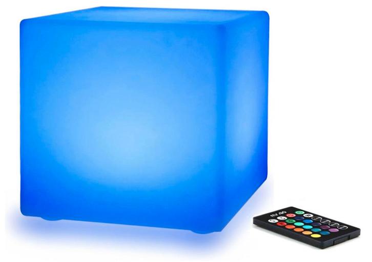 2dekans | Hortensus - LED Kubus / Bijzettafel - Draadloos,, Huis en Inrichting, Lampen | Losse lampen, Ophalen of Verzenden