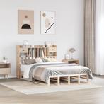 vidaXL Bed met boekenkast zonder matras massief grenenhout, Verzenden, Nieuw