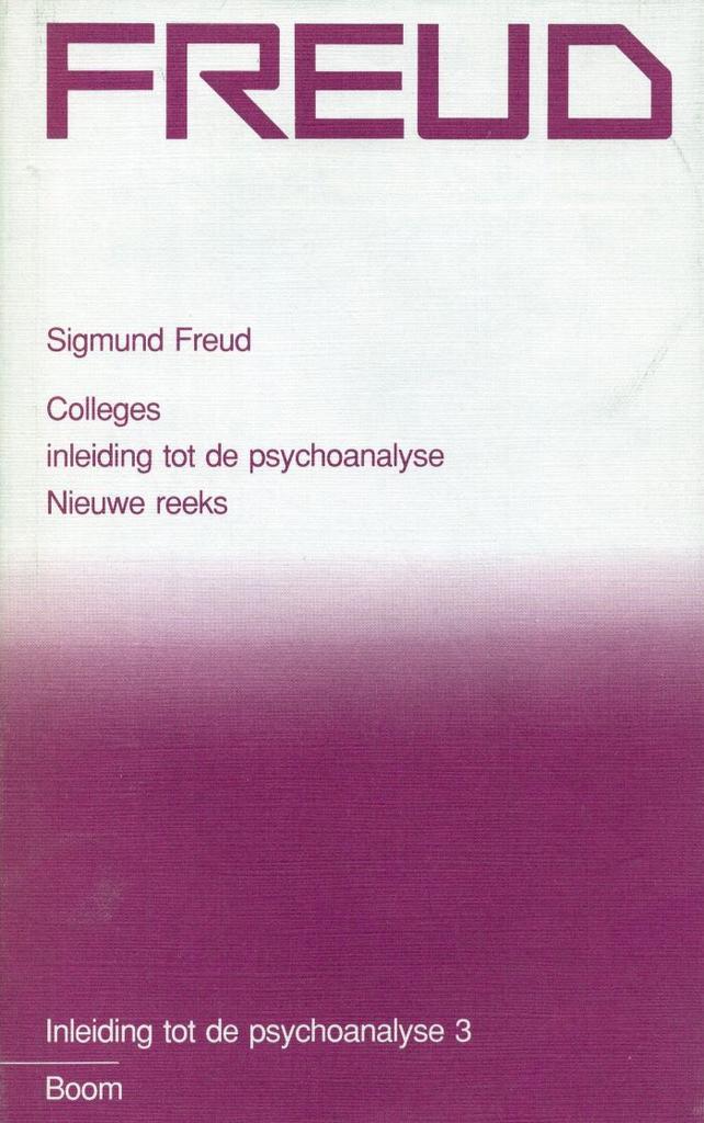 Inleiding tot de psychoanalyse 3 - Sigmund Freud - 978906009, Livres, Psychologie, Envoi