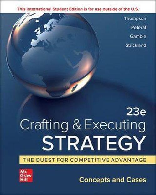 ISE Crafting & Executing Strategy: The Quest for Competitive, Boeken, Taal | Engels, Gelezen, Verzenden