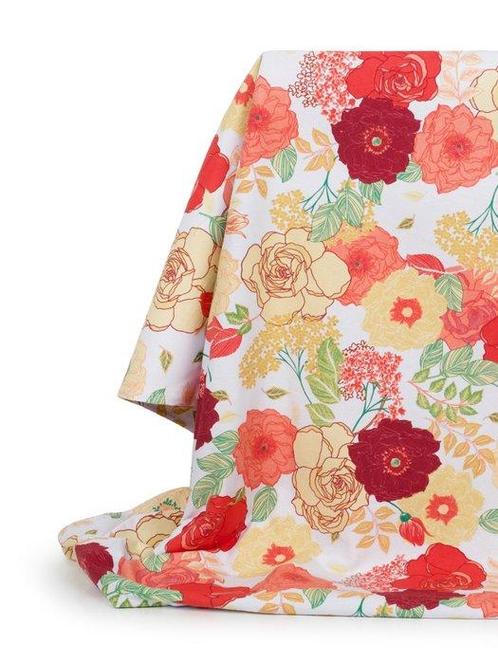 Bloemexplosie - Exclusieve Panama-stof - Made in Italy -, Antiek en Kunst, Antiek | Tapijten, Tafelkleden en Textiel