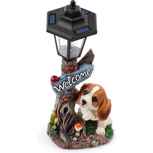 Hyundai - tuinlamp - hond - dierenlamp op zonne-energie, Tuin en Terras, Buitenverlichting, Verzenden