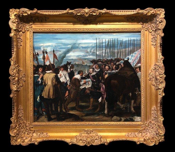 École Espagnole (c. 1900) - La Rendición de Breda (Daprès, Antiek en Kunst, Kunst | Schilderijen | Klassiek