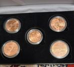 Oostenrijk. 5 Euro / 10 Euro 2013/2015 (5 monnaies) (Zonder, Postzegels en Munten