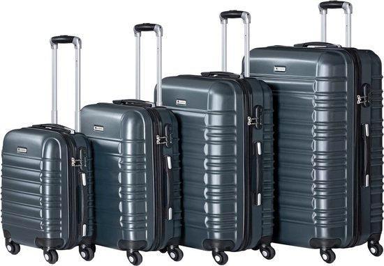 2dekans | Trolley Reiskofferset / Kofferset Rome - 4-delig -, Handtassen en Accessoires, Koffers, Ophalen of Verzenden
