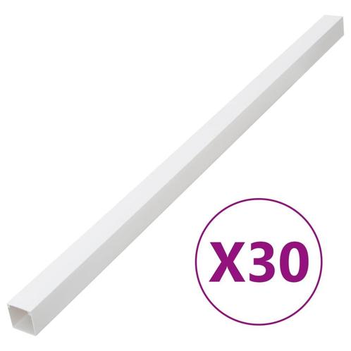 vidaXL Kabelgoot 100x40 mm 30 m PVC, Computers en Software, Pc- en Netwerkkabels, Nieuw, Verzenden