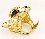 Ring - 18 karaat Geel goud - 0.40ct. tw. Tanzaniet - Gemaakt, Handtassen en Accessoires, Ringen, Nieuw