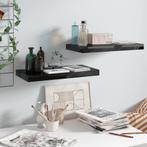 vidaXL Wandschappen zwevend 2 st 50x23x3,8 cm MDF hoogglans, Huis en Inrichting, Kasten | Wandmeubels, Verzenden, Nieuw