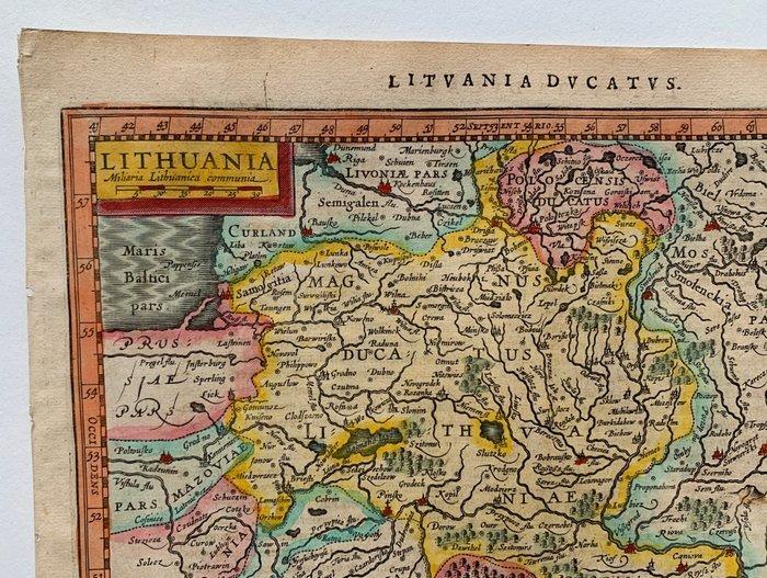 Lituanie - Lituanie; G. Mercator/ J. Hondius/ J. Cloppenburg, Boeken, Atlassen en Landkaarten