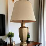 Tafellamp - Extreem grote en chique lamp - Messing, Textiel