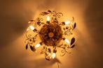 Wandlamp - Plafondlamp 70 cm - Smeedijzer - Bloemendesign