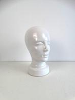 Parure de tête - Tête en céramique vintage à taille réelle., Antiquités & Art