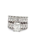 Bague de fiançailles - 14 carats Or blanc - 12.20ct. tw.