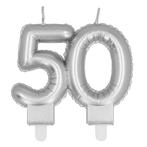Zilveren Kaars 50 Jaar 8cm, Hobby en Vrije tijd, Verzenden, Nieuw