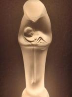 Glasfabriek Leerdam - Beeld, Madonna met kind - 36 cm - Glas, Antiek en Kunst, Antiek | Glaswerk en Kristal