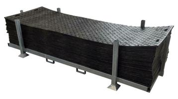 ACTIE Stapelbok + kunststof rijplaten 300x100x2 (45 ton) beschikbaar voor biedingen