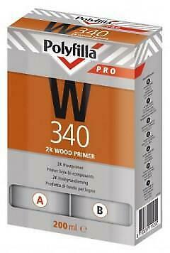Polyfilla PRO W340 epoxy-vrije 2K Houtprimer per set van 200, Doe-het-zelf en Bouw, Verf, Beits en Lak, Nieuw, Verzenden