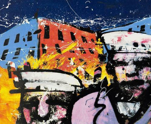 Herman Brood Zeefdruk: Mijn Haven, Antiek en Kunst, Kunst | Litho's en Zeefdrukken, Ophalen of Verzenden