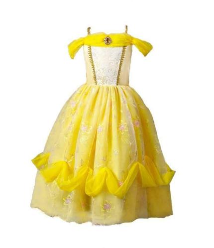 ② Prinsessenjurk - Luxe prinses Belle jurk - Kleedje — Costumes de carnaval  & Déguisements — 2ememain