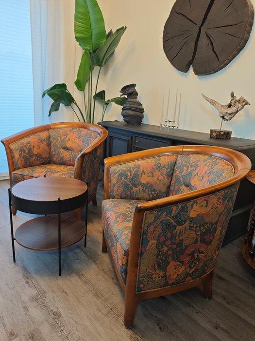 Lounge stoel - Beuken - Een paar loungestoelen., Antiquités & Art, Art | Objets design