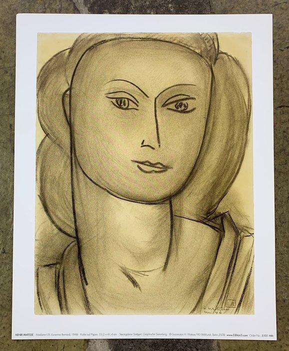 Henri Matisse (1869-1954) - Madame L.B. (Lucienne Bernard),, Antiek en Kunst, Kunst | Tekeningen en Fotografie