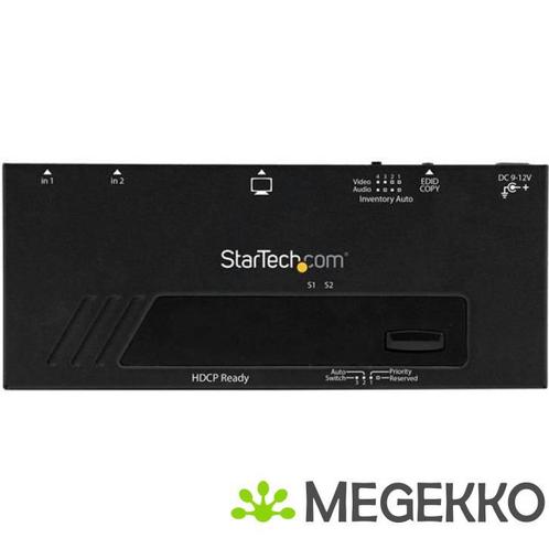 StarTech.com 2-poorts HDMI switch met automatische en, Informatique & Logiciels, Commutateurs réseau, Envoi