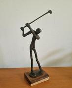 Statue, golfer - 30 cm - Bronze, Antiek en Kunst