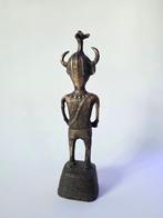 Beeld, Stammuzikant Dhokra - 23 cm - Messing - 1970, Antiek en Kunst