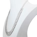 Collier - 18 carats Or blanc - 13.12ct. tw. Diamant, Handtassen en Accessoires, Kettingen, Nieuw