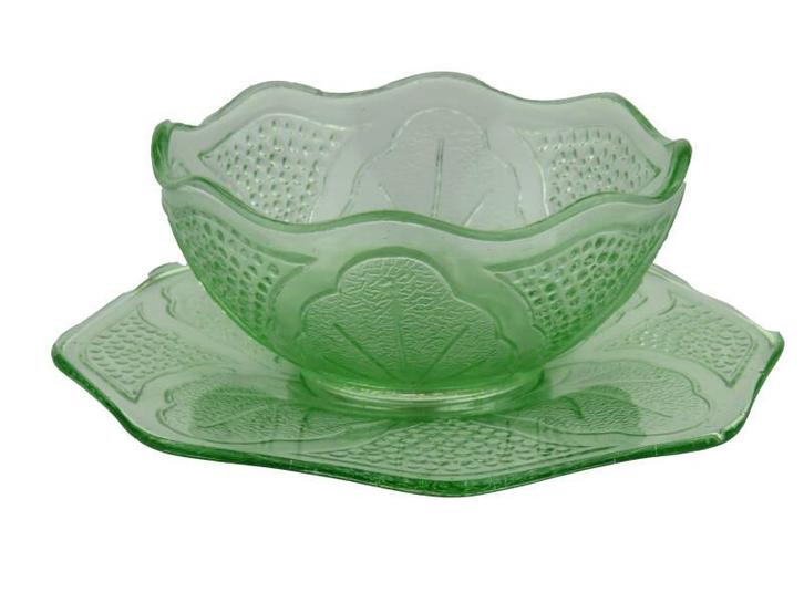 Schaaltje met los onderbord, Antiek en Kunst, Antiek | Glaswerk en Kristal, Verzenden