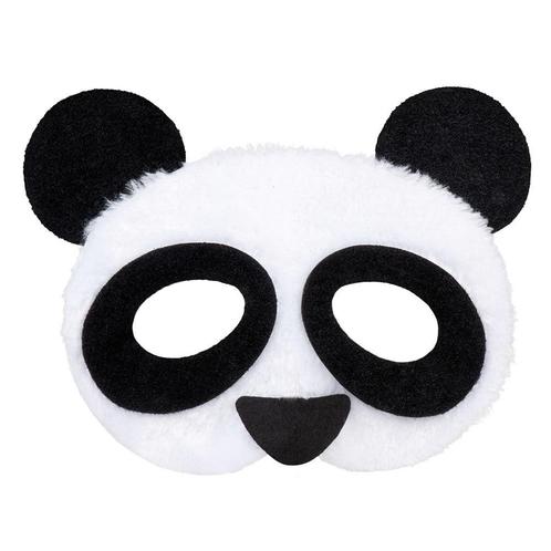 Pluchen Halfmasker Panda, Hobby en Vrije tijd, Feestartikelen, Nieuw, Verzenden