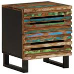 vidaXL Nachtkastje 40x34x46 cm massief gerecycled hout, Huis en Inrichting, Verzenden, Nieuw
