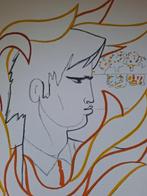 Jean Cocteau (1889-1963) - Jeune homme entouré de flammes