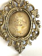 Reliekhouder - Brons, Glas, Textiel - 1850-1900 - Ex, Antiek en Kunst