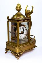 Wekker - Dresden - Messing - 1980-1990 - Wekker met, Antiek en Kunst