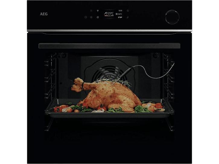 AEG -  Multifunctionele Oven - Zwart, Elektronische apparatuur, Ovens, Inbouw, Nieuw, Oven met grill, 60 cm of meer, 60 cm of meer