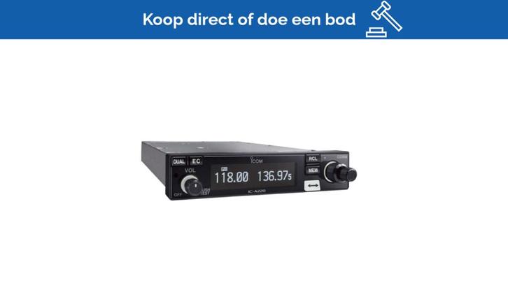 Bieden: Icom VHF Radio Airband Transceiver, Sports nautiques & Bateaux, Instruments de navigation & Électronique maritime, Enlèvement ou Envoi