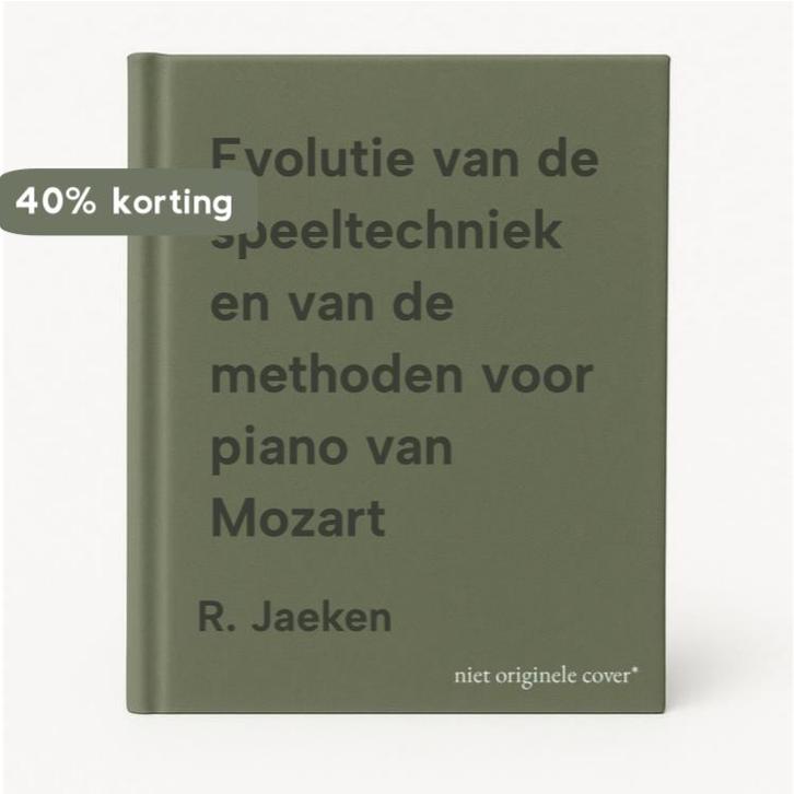 Evolutie van de speeltechniek en van de methoden voor piano, Livres, Musique, Envoi
