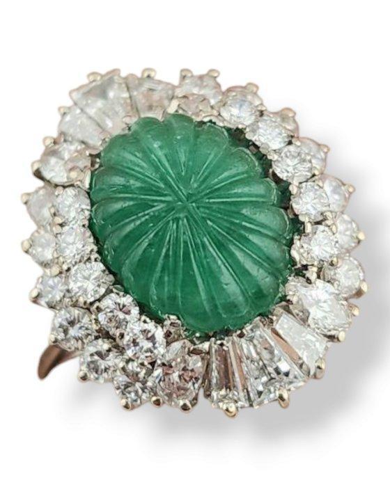 Ring - 18 karaat Witgoud Diamant (Natuurlijk), Handtassen en Accessoires, Ringen