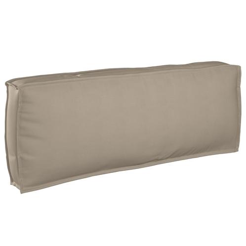 vidaXL Pallet Kussen voor Rugleuning Taupe 120x40x12 cm, Huis en Inrichting, Woonaccessoires | Kussens, Nieuw, Verzenden