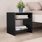 vidaXL Nachtkastje 40x30x40 cm bewerkt hout zwart, Huis en Inrichting, Slaapkamer | Nachtkastjes, Verzenden, Nieuw