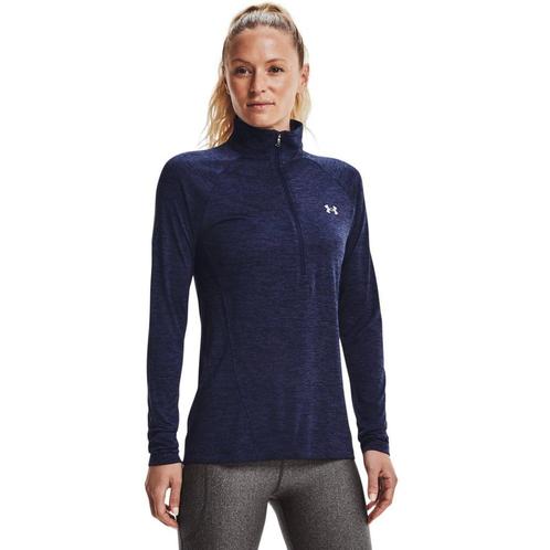 Under Armour Tech 1/2 Zip - Twist-Blu - Maat LG, Kleding | Dames, Topjes, Blauw, Nieuw, Maat 42/44 (L), Ophalen of Verzenden