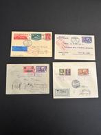 Envelop  (4) - Zwitserland - 4 Speciale Vliegtickets 1925:, Postzegels en Munten, Postzegels | Europa | België, Gestempeld